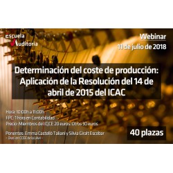 50151393 - Determinación del coste de producción, aplicación de la Res. 14-04-2015 del ICAC