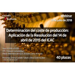 Determinación del coste de produccción