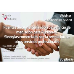  Comercialización del servicio de mediación para auditores. Sinergias comerciales con otros servicios profesionales.