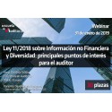 50160641 - Ley 11/2018 sobre Información no financiera y diversidad: principales puntos de interés para el auditor