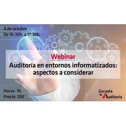 50139520 - Auditoría en entornos informatizados: aspectos a considerar